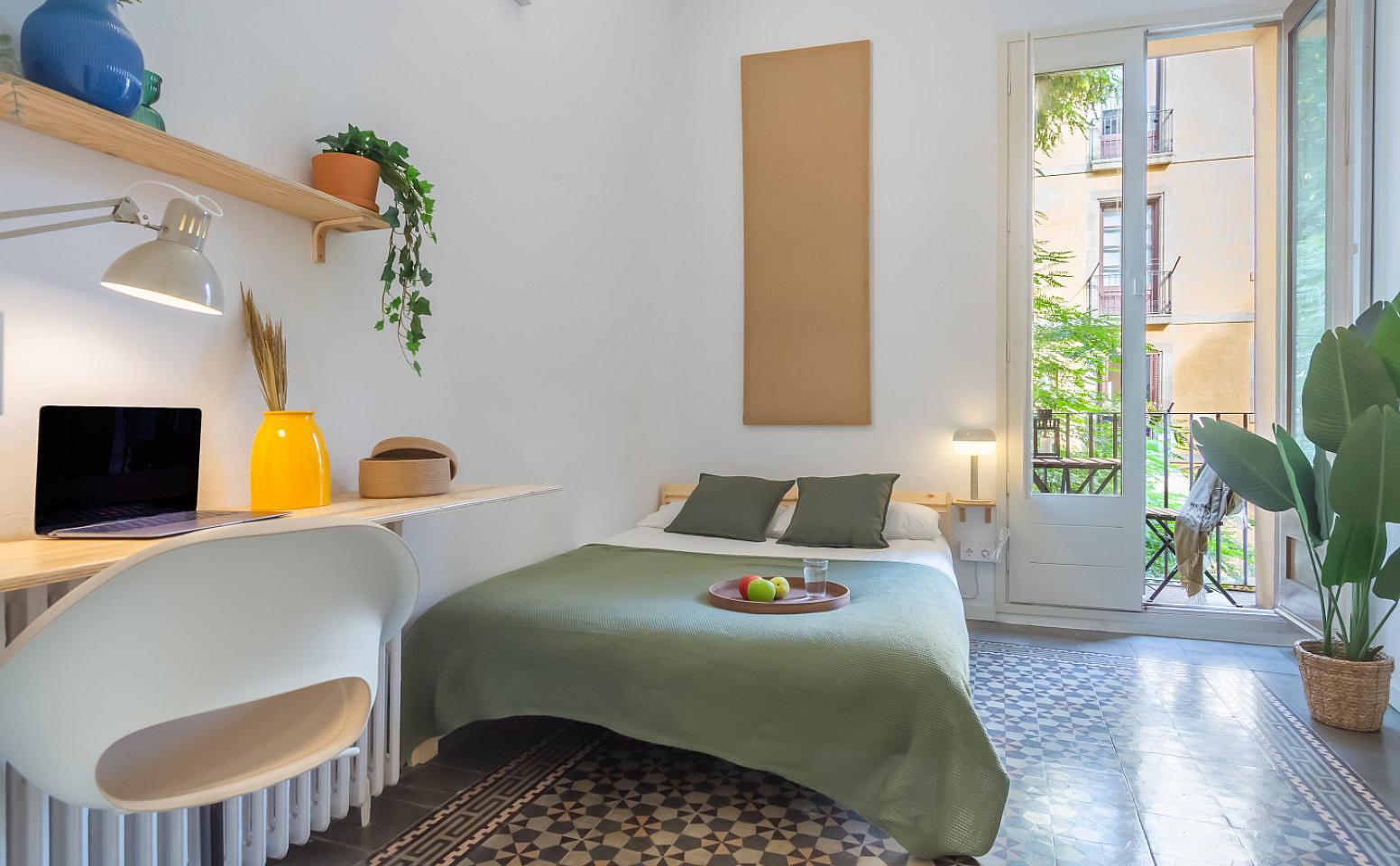 Bright Double Room (Born1) - Spacious Designer Coliving Flat in the Heart of Ciutat Vella's Historic Gothic Quarter Apartment - Gallery - 17