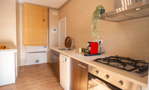 Brightly Renovated Coliving Space with Scenic Views in Elegant Sarrià-Sant Gervasi Apartment