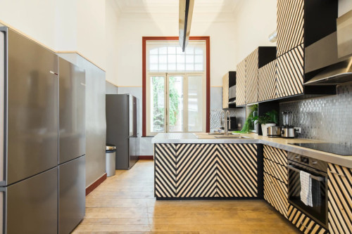 Chic Modern Coliving Residence With Sunny Open Spaces