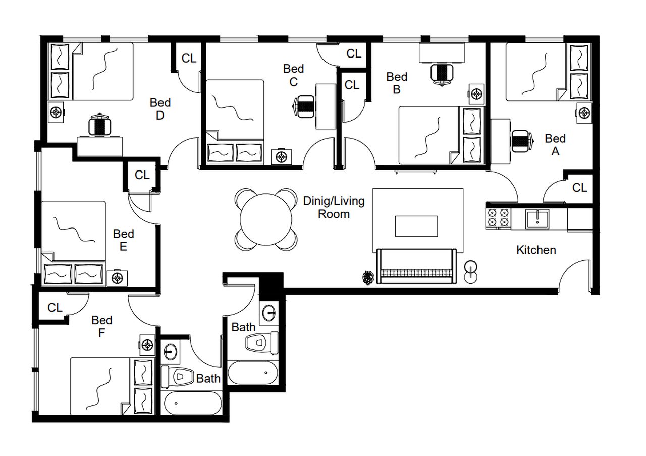 #1863: Central Harlem - Full Bedroom B - 8