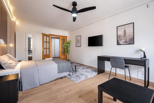 Ample double bedroom in La Guindalera