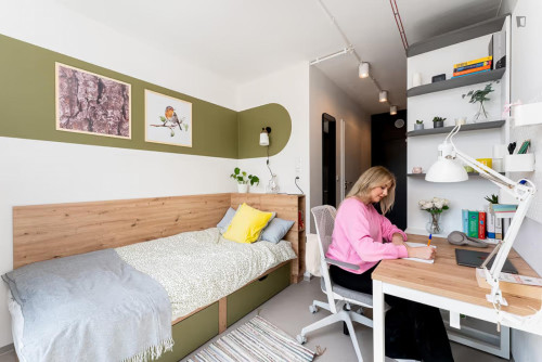 Bed in a pleasant shared studio, near University of Economics - Gallery - 13