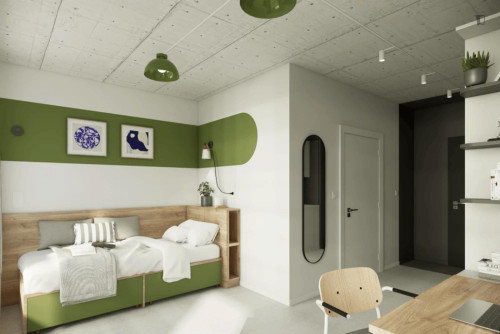 Bed in a pleasant shared studio, near University of Economics - Gallery - 7