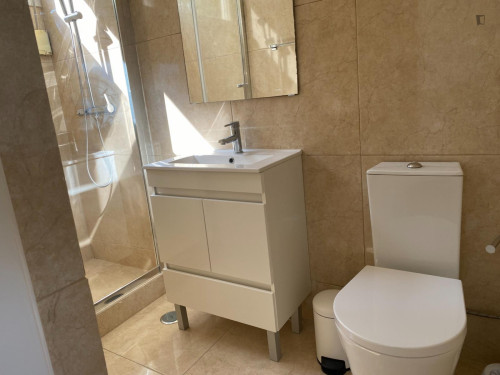 Bright double ensuite bedroom in Olivais