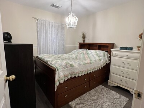 Comfy private bedroom and bathroom