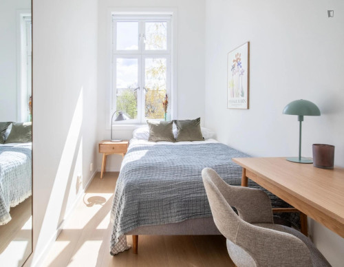 Elegant single bedroom in Grünerløkka