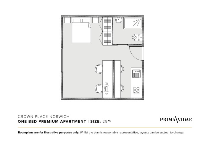  1-Bedroom Premium Apartment  -  Crown Place Norwich  - Gallery -  2