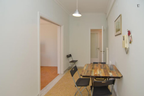 Double bedroom near the Biktṓria metro station