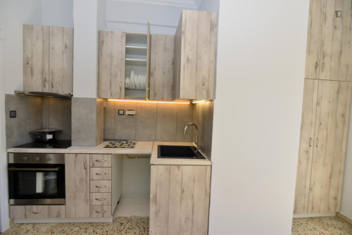 Bright 1 bedroom apartment near Aghios Nikolaos metro station