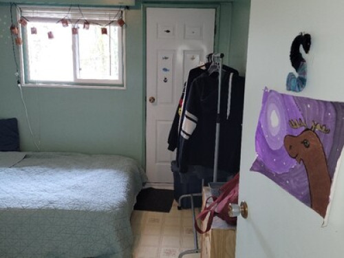 Patio off bdrm & a parking spot:):)