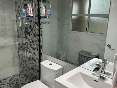 bedroom with private bathroom