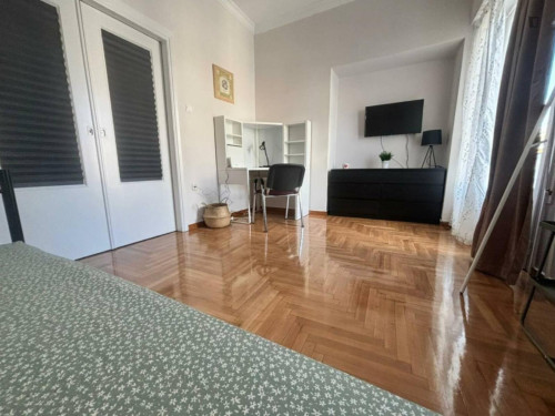 Delightful Double Bedroom close to Pedion tou Areos City Park