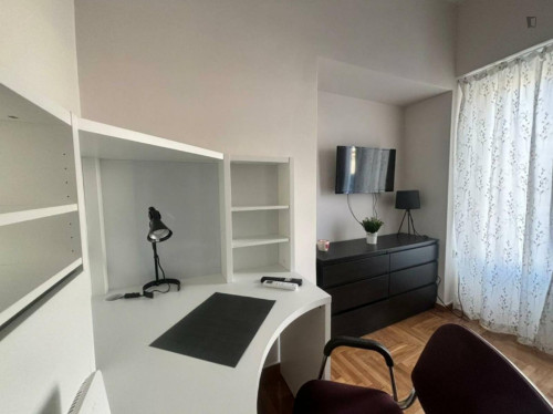 Delightful Double Bedroom close to Pedion tou Areos City Park