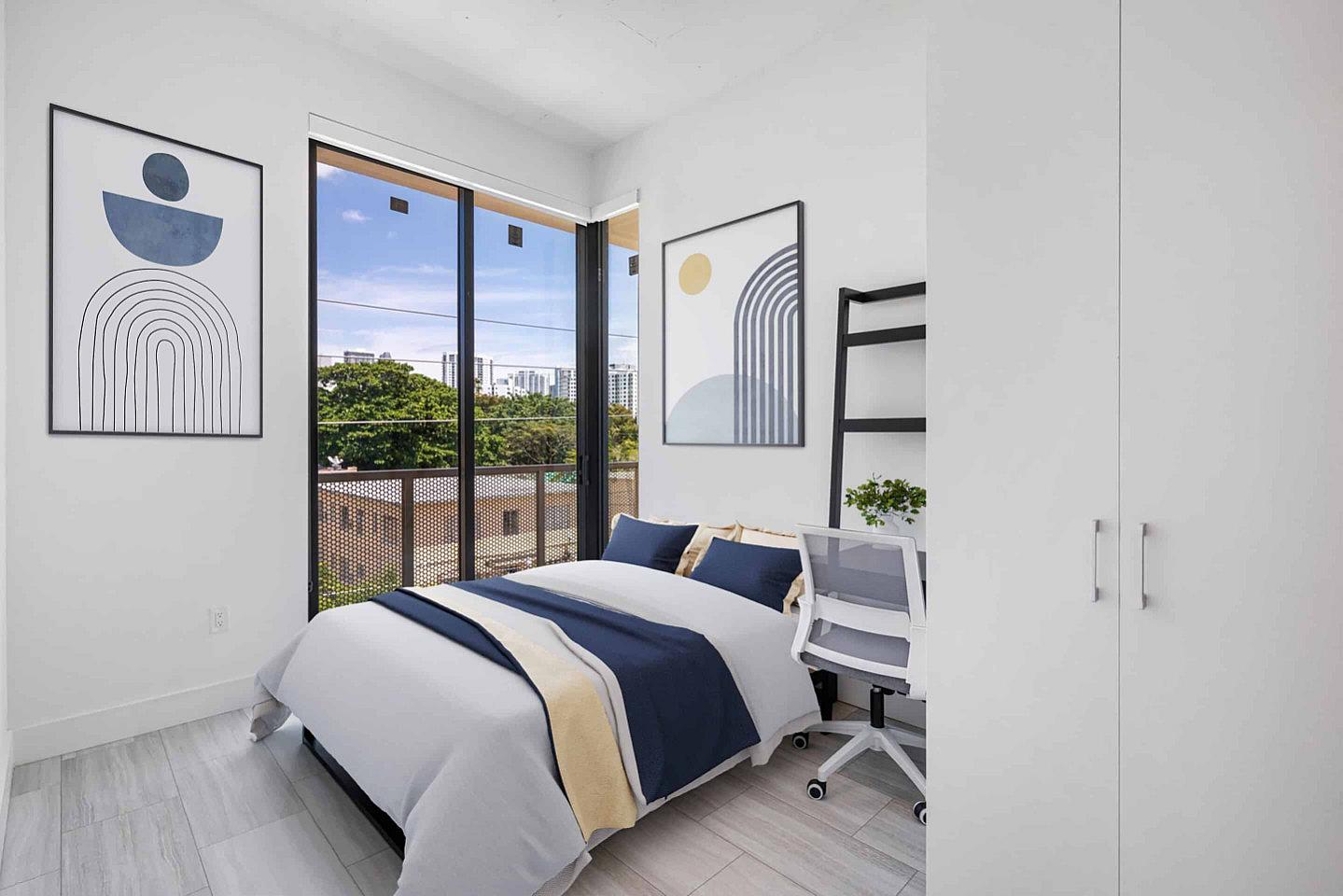 24 - Private Room In A 3-3 Apartment - Modern Coliving Experience in Vibrant East Little Havana, Miami - Gallery - 2