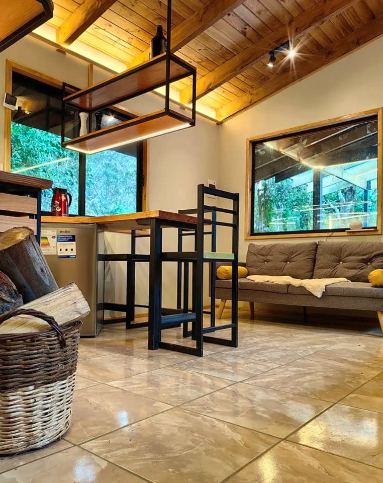  House Between Treetops (jacuzzi) W/ King Bed Or Two Singles  -  Nature Coliving Lodge located in the middle of the Valdivian Rainforest, just 20 minutes from downtown Valdivia  - Gallery -  2