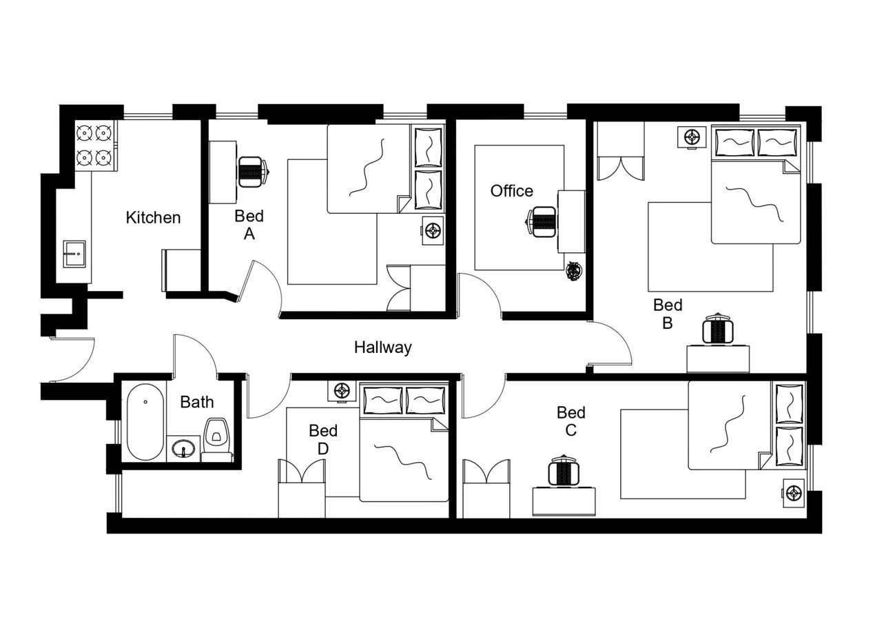 #1876: Sunset Park - Queen Bedroom C - #1876: Sunset Park - Gallery - 9