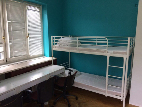 Bed in quadruple bedroom