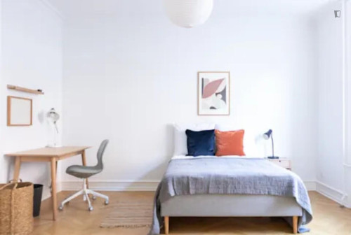 Delightful double bedroom near the Nuuks Plads St metro 