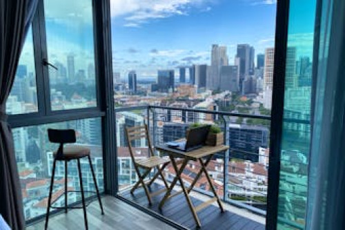 Luxurious Modern Contemporary Flat Showcasing Singapore's Icon Cityscape and Vibrance - Gallery - 37