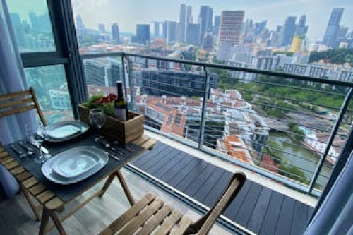 Luxurious Modern Contemporary Flat Showcasing Singapore's Icon Cityscape and Vibrance - Gallery - 34