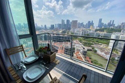 Luxurious Modern Contemporary Flat Showcasing Singapore's Icon Cityscape and Vibrance - Gallery - 26