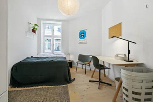 Shiny double bedroom close to Copenhagen University