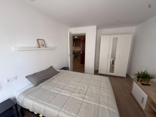 Bright double bedroom close to the city center
