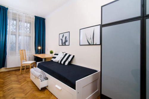 Appealing single bedroom near the Bubny train station