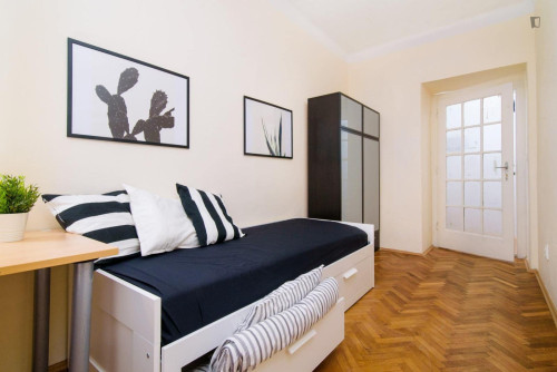Appealing single bedroom near the Bubny train station