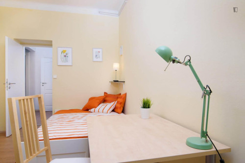 Charming double bedroom in Holešovice