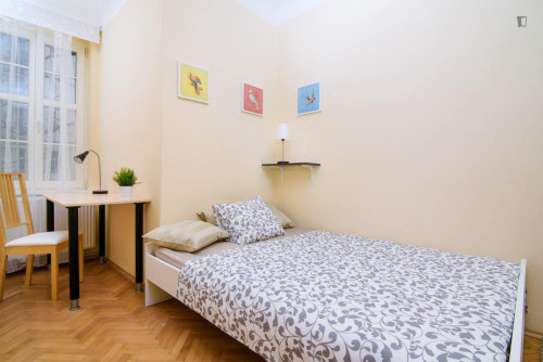 Homely single bedroom in Holešovice