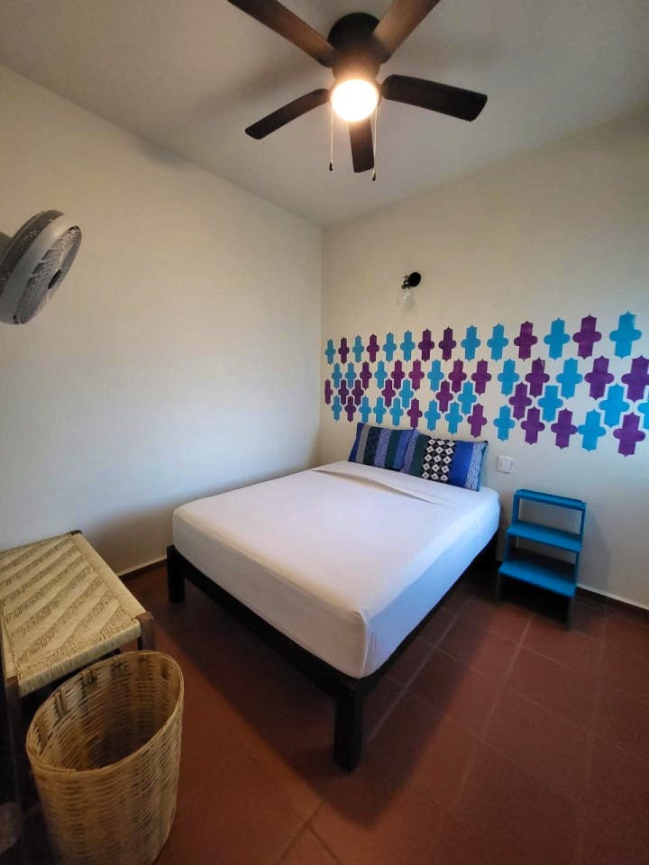 Private Medium With A/C - Vibrant Coliving Space on the Beach in Oaxaca Residence - Gallery - 16