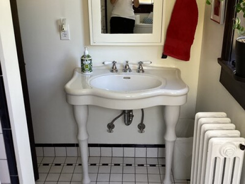 One bedroom and bathroom