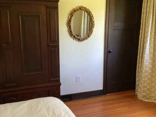 One bedroom and bathroom