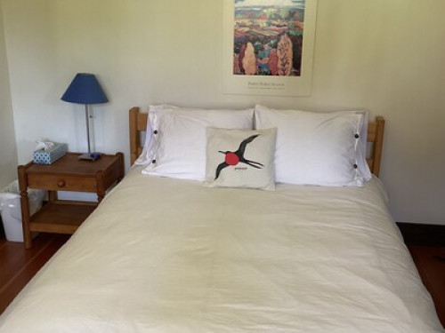 One bedroom and bathroom