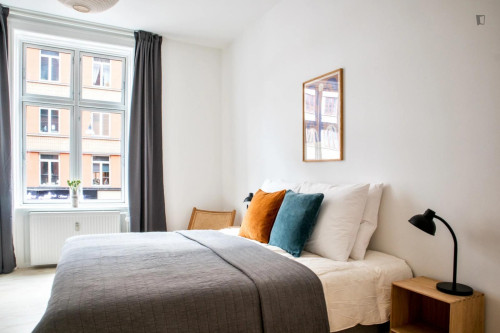 Comfortable double bedroom in shared flat in Nørrebro