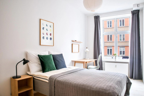 Stylish single bedroom in shared flat in Nørrebro