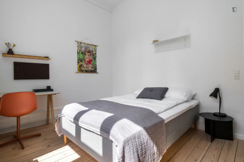 Stylish single bedroom in shared flat in the bustling city centre