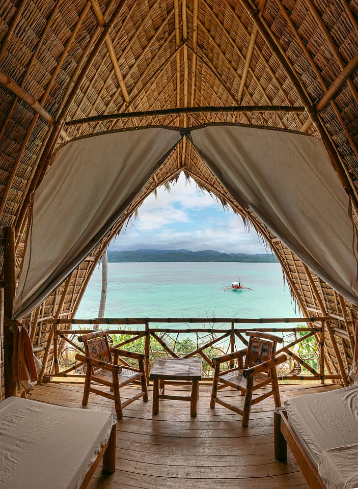 Large Twin Bamboo Hut With Sea View - Blissful Island Coliving: Perfect for Work & Relaxation with High-Speed Internet - Gallery - 16