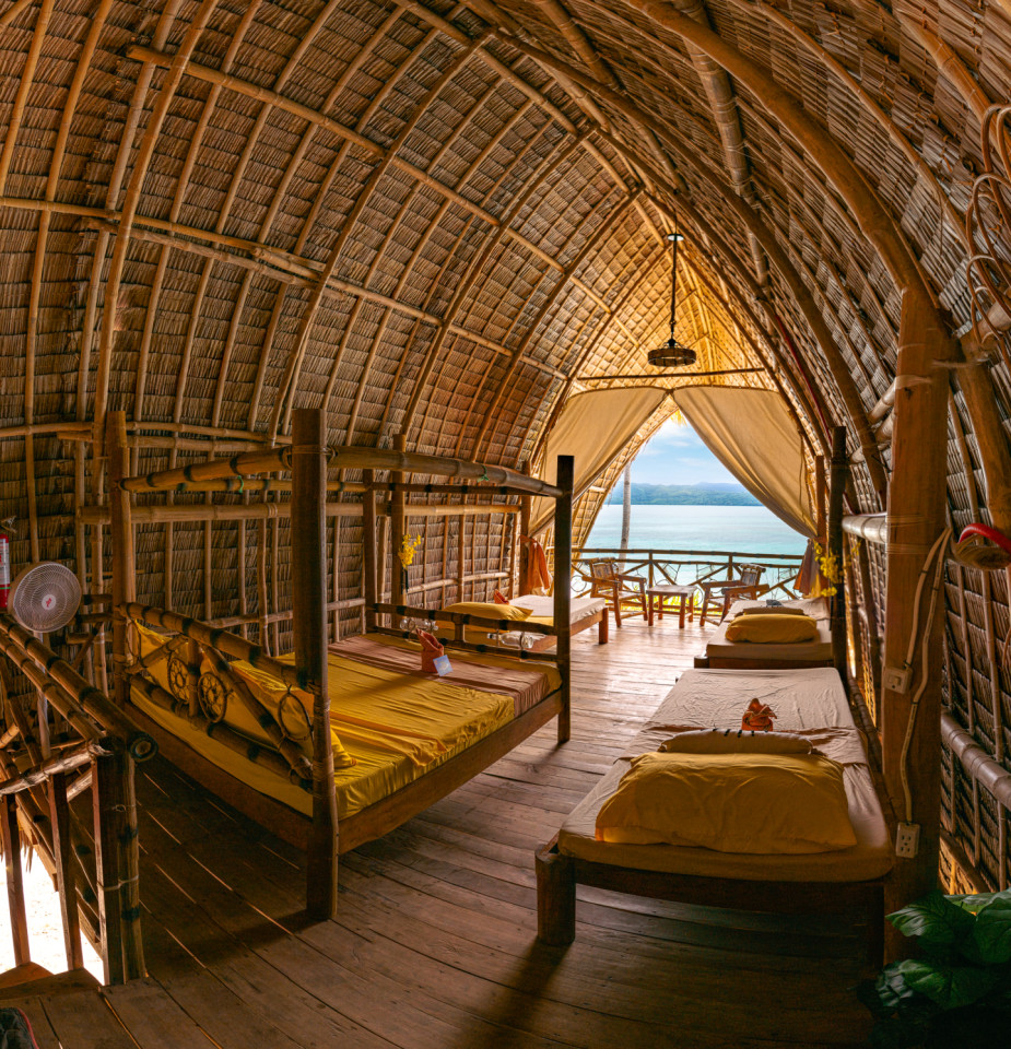 Large Twin Bamboo Hut With Sea View - Blissful Island Coliving: Perfect for Work & Relaxation with High-Speed Internet - Gallery - 13