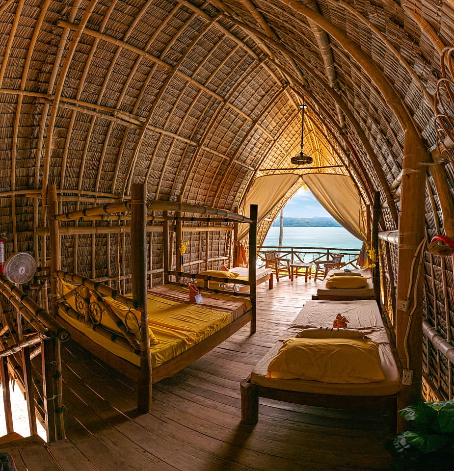 Large Twin Bamboo Hut With Sea View - Blissful Island Coliving: Perfect for Work & Relaxation with High-Speed Internet - Gallery - 24