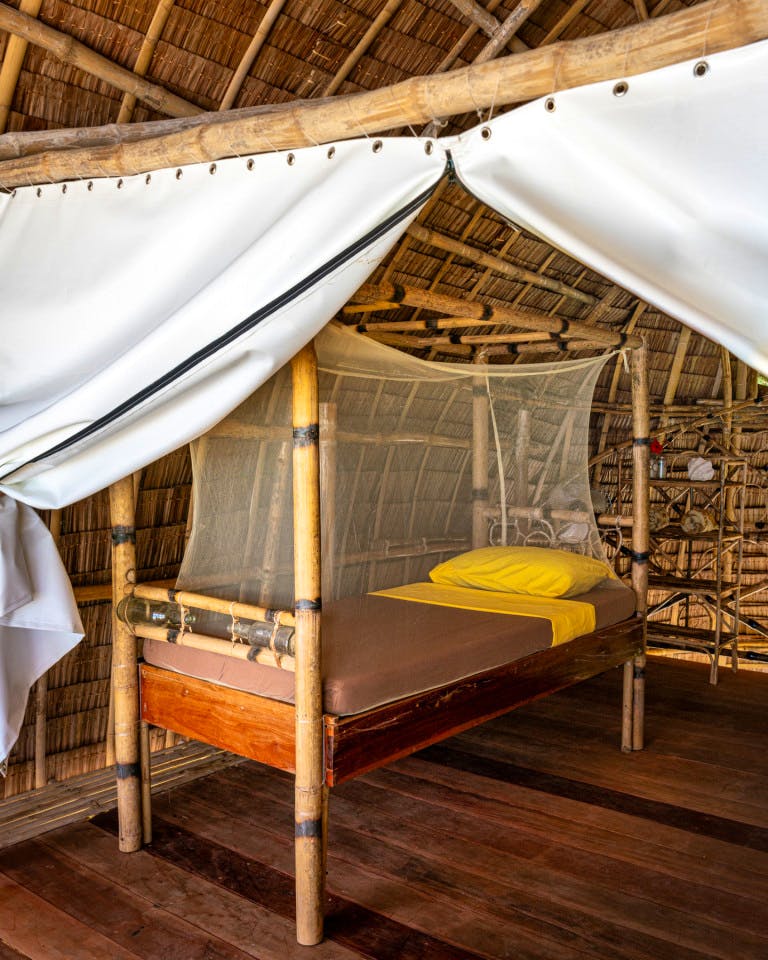 Large Twin Bamboo Hut With Sea View - Blissful Island Coliving: Perfect for Work & Relaxation with High-Speed Internet - Gallery - 4