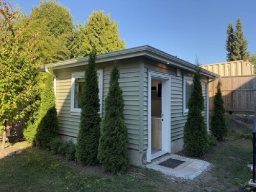 Rooms in bright, new house.