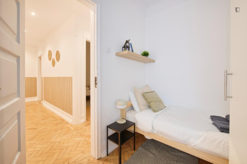 Welcoming single bedroom near Campo Pequeno