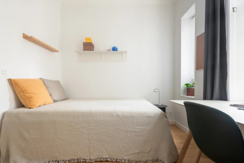 Bright double bedroom in Blegdammen