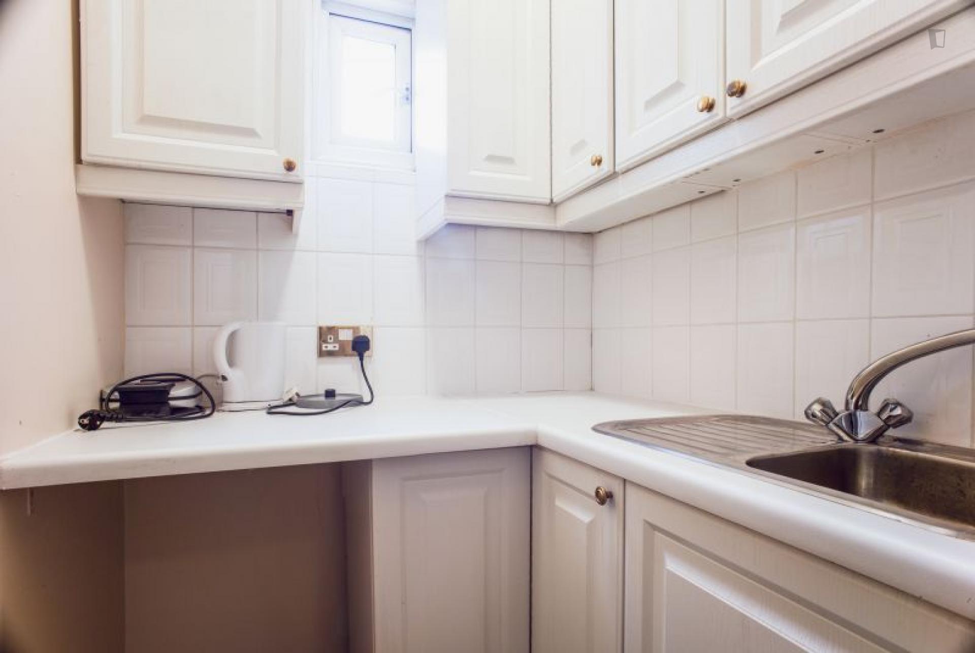 Bright double bedroom in a 9-bedroom flat, near Kilburn tube station