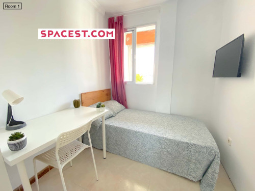 Sunny room near CENTER with A/C in apart., TV 32", lock door and WIFI incl. - Gallery - 12