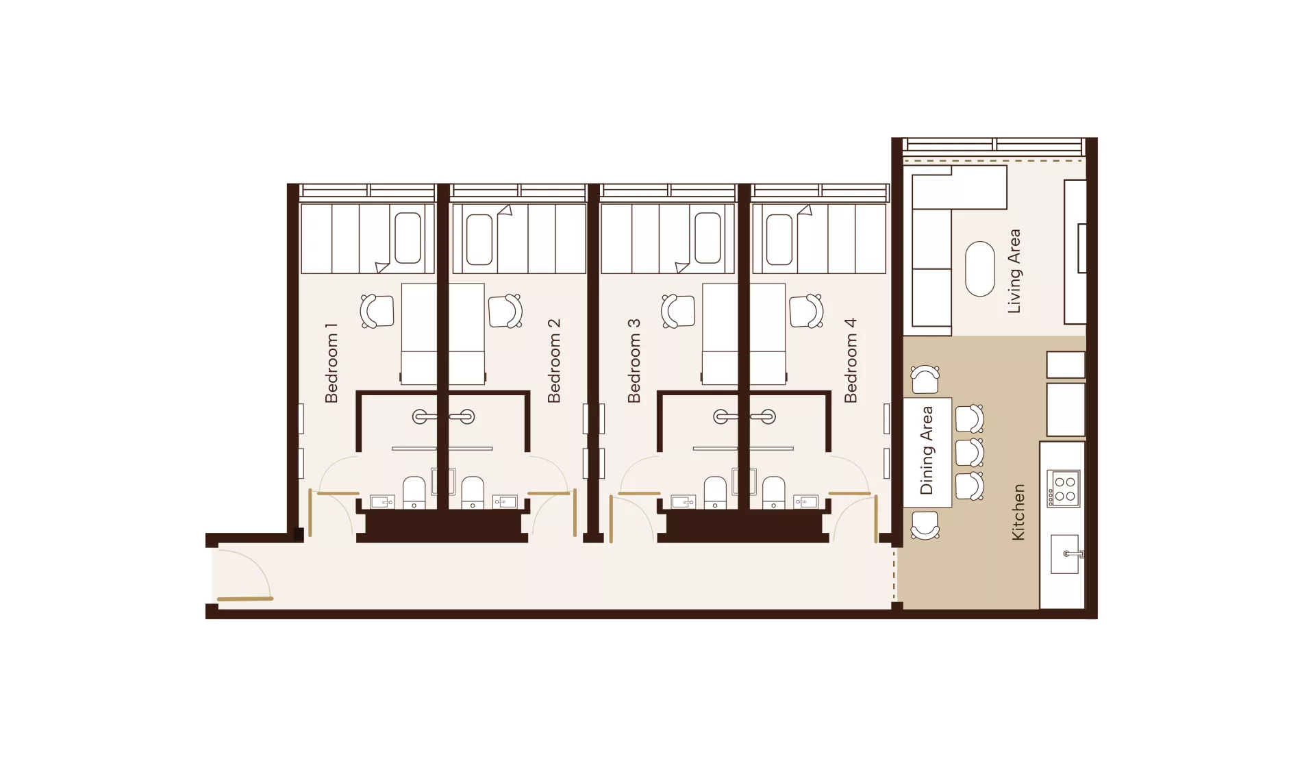  Quad 4 Bedroom Ensuite  -  Macquarie Park  - Gallery -  4