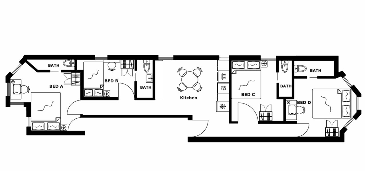  #1895: Ditmas Park - Full Bedroom C W/ Private Bathroom  -  #1895: Ditmas Park  - Gallery -  1