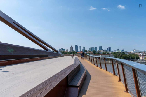 Lovely single bedroom with view to the Vistula river - Gallery - 10